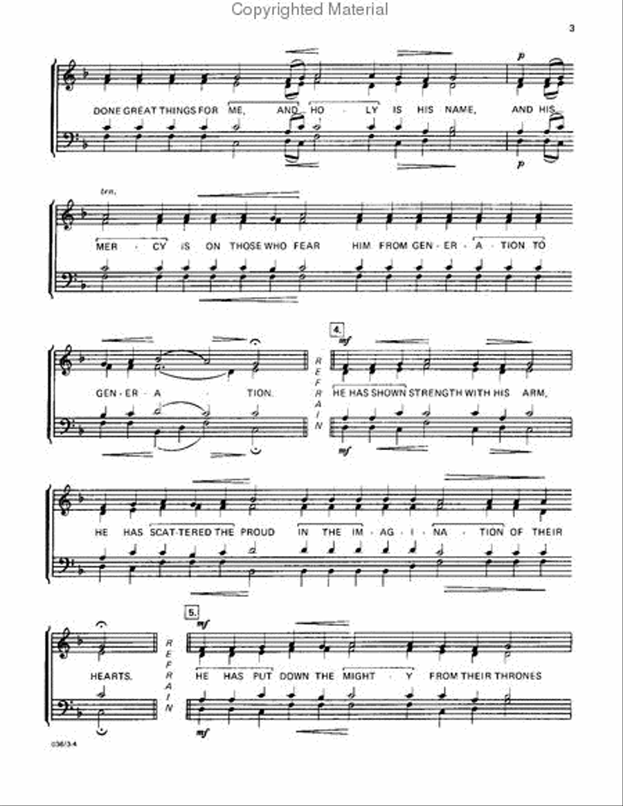 My Soul Magnifies the Lord 4-Part scores gallery preview page 4