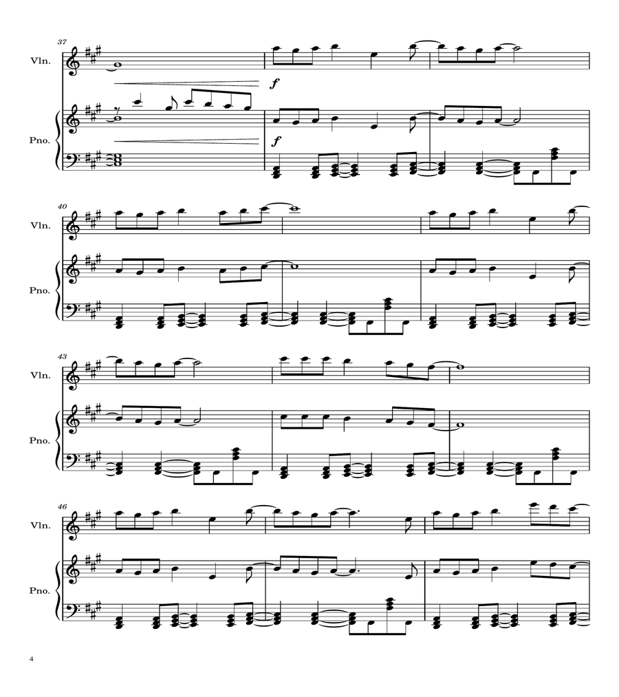 Hikaru Nara (Violin Solo) - Flat
