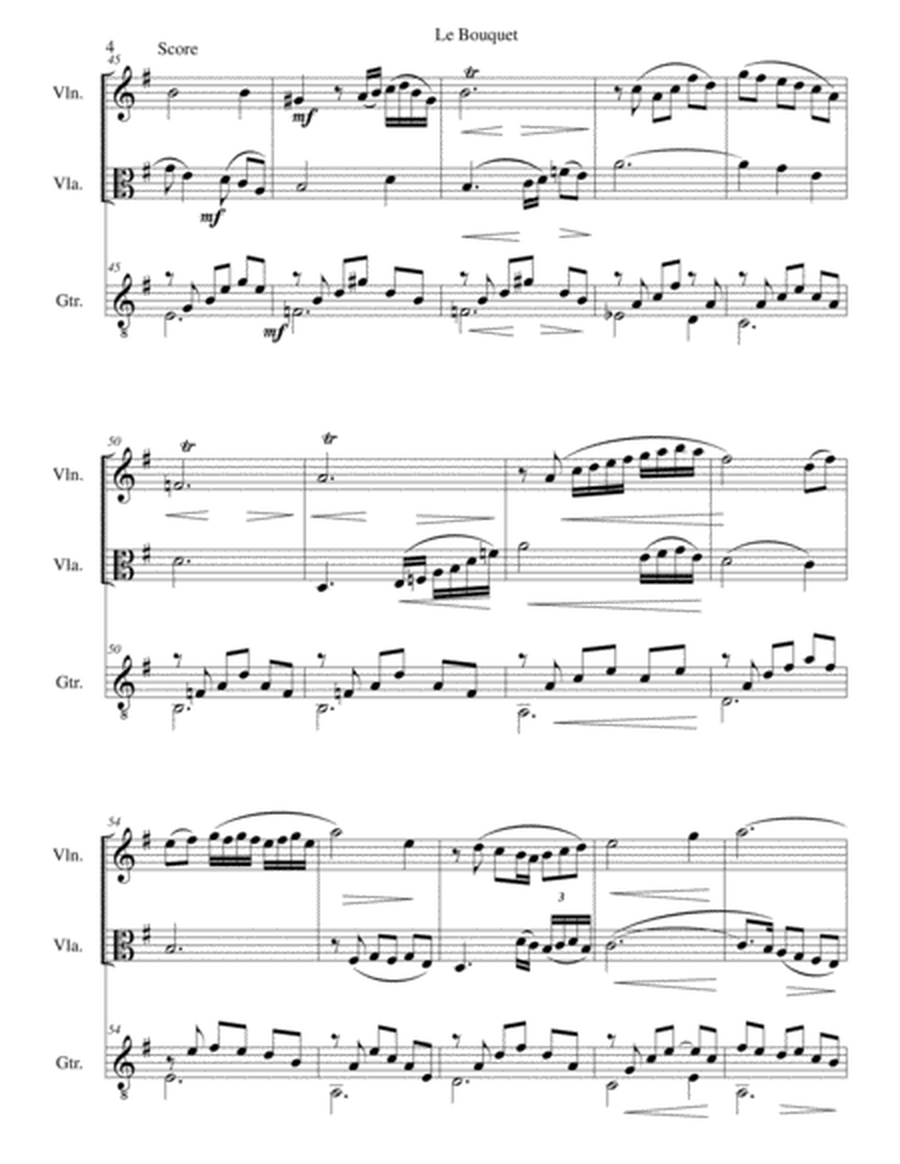 Le bouquet for violin, viola and guitar image number null
