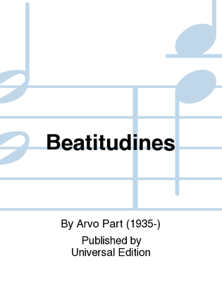 Book cover for Beatitudines
