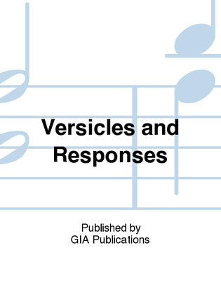 Book cover for Versicles and Responses