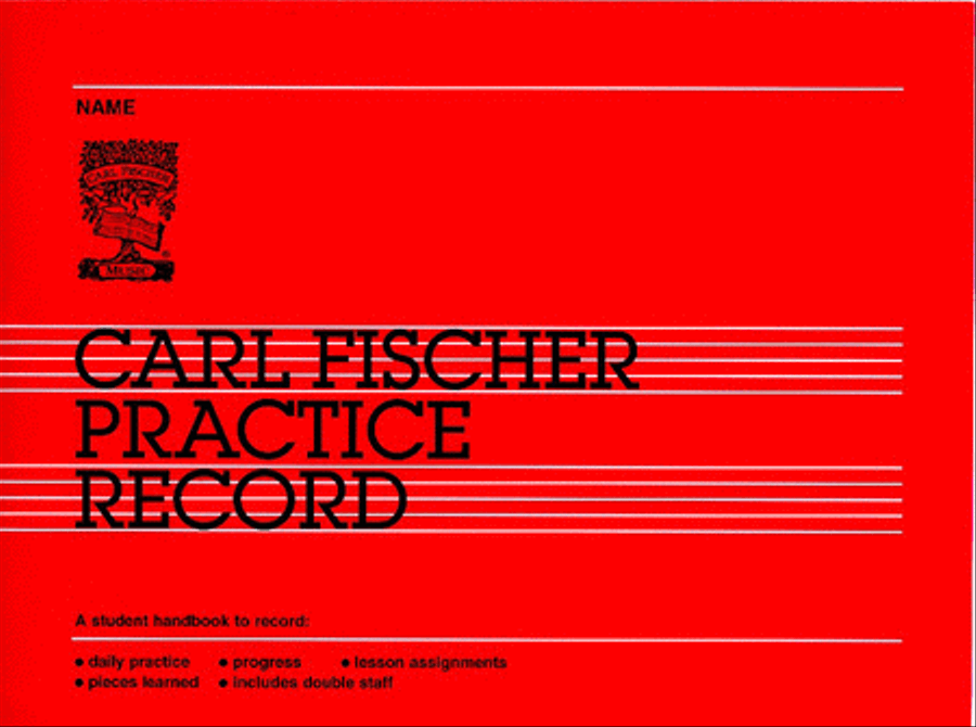 Carl Fischer Practice Record Record Books scores gallery preview page 1