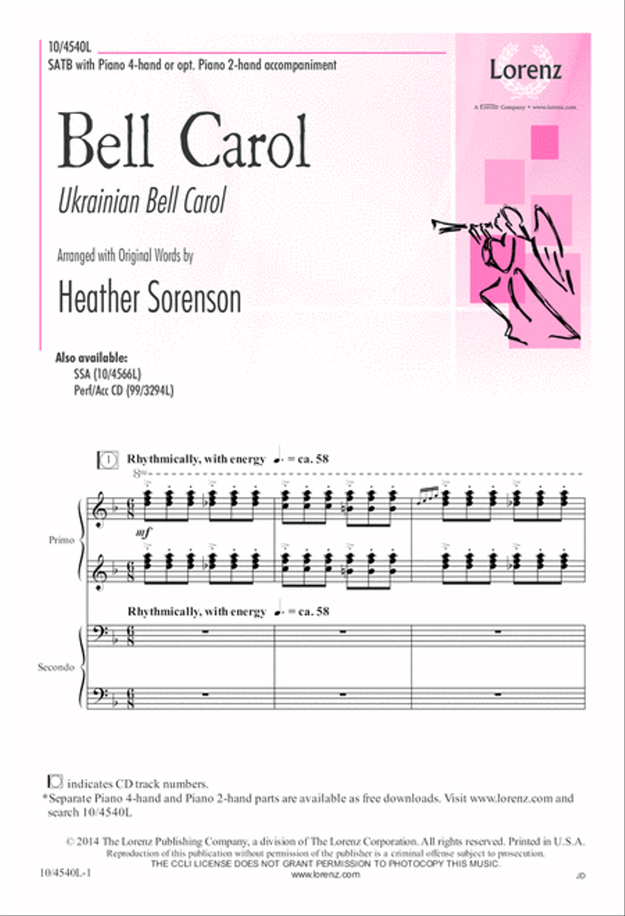 Bell Carol 4-Part scores gallery preview page 2