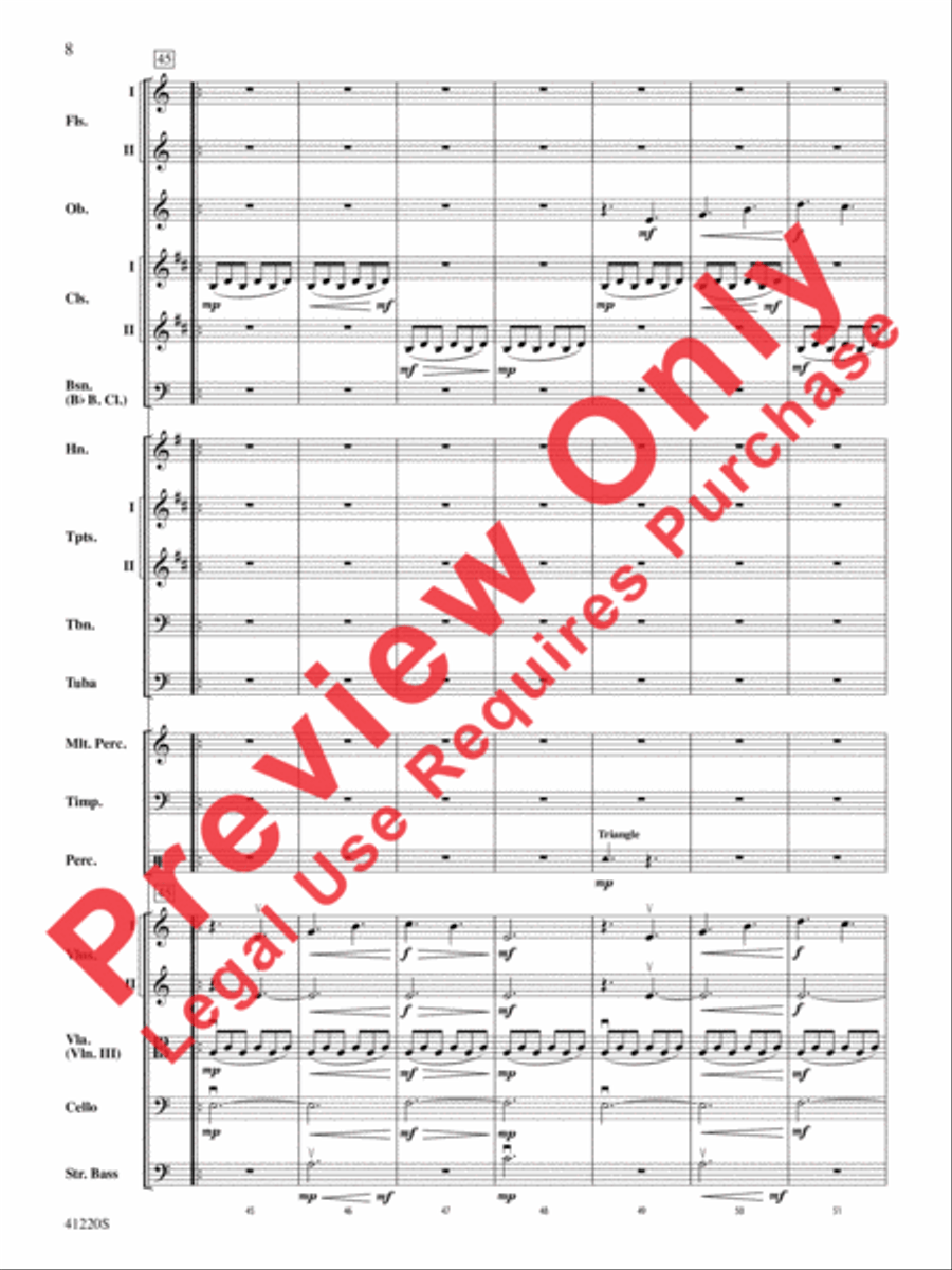 Downton Abbey -- The Suite Full Orchestra scores gallery preview page 9