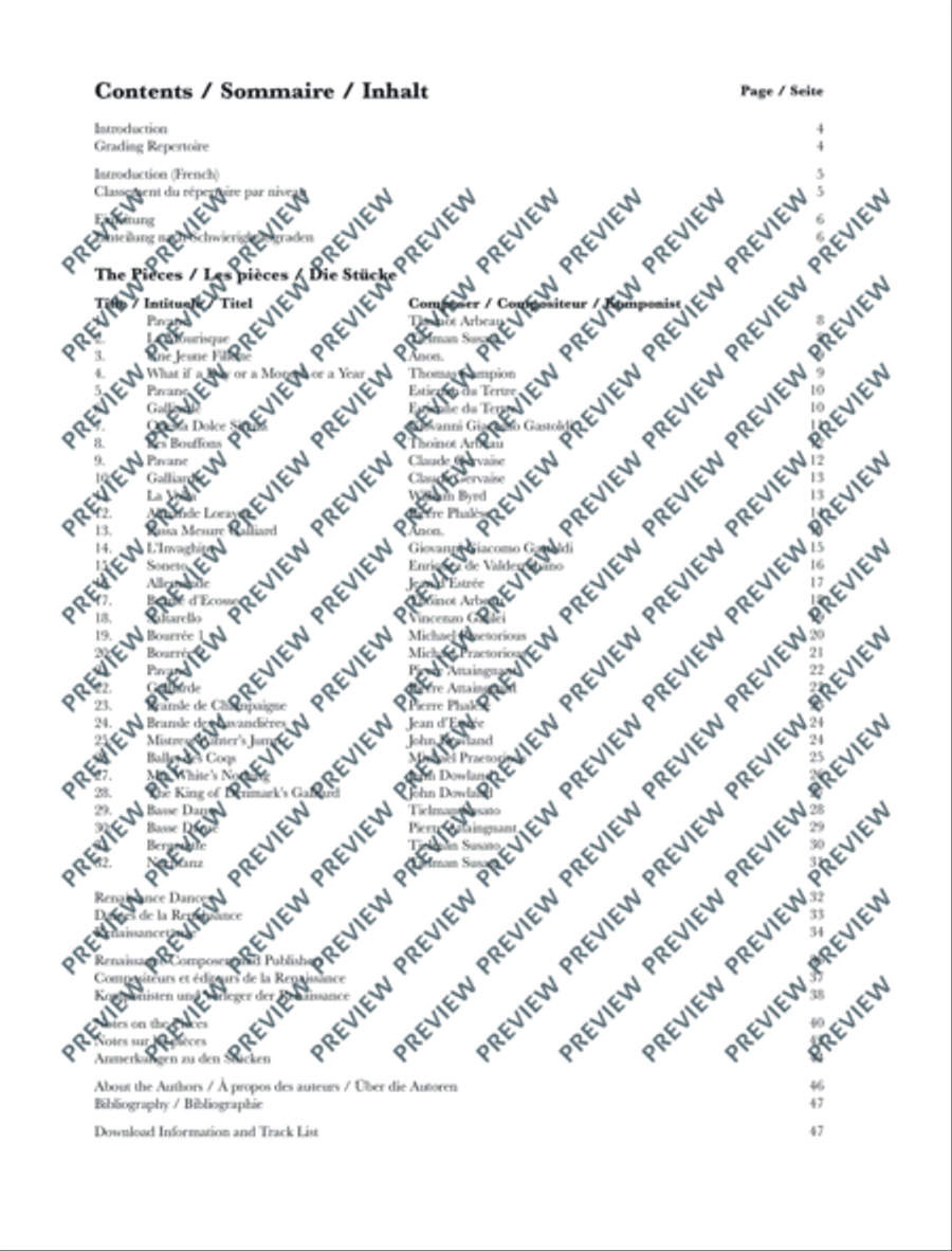 Renaissance Recorder Anthology 1 Soprano Recorder scores gallery preview page 4