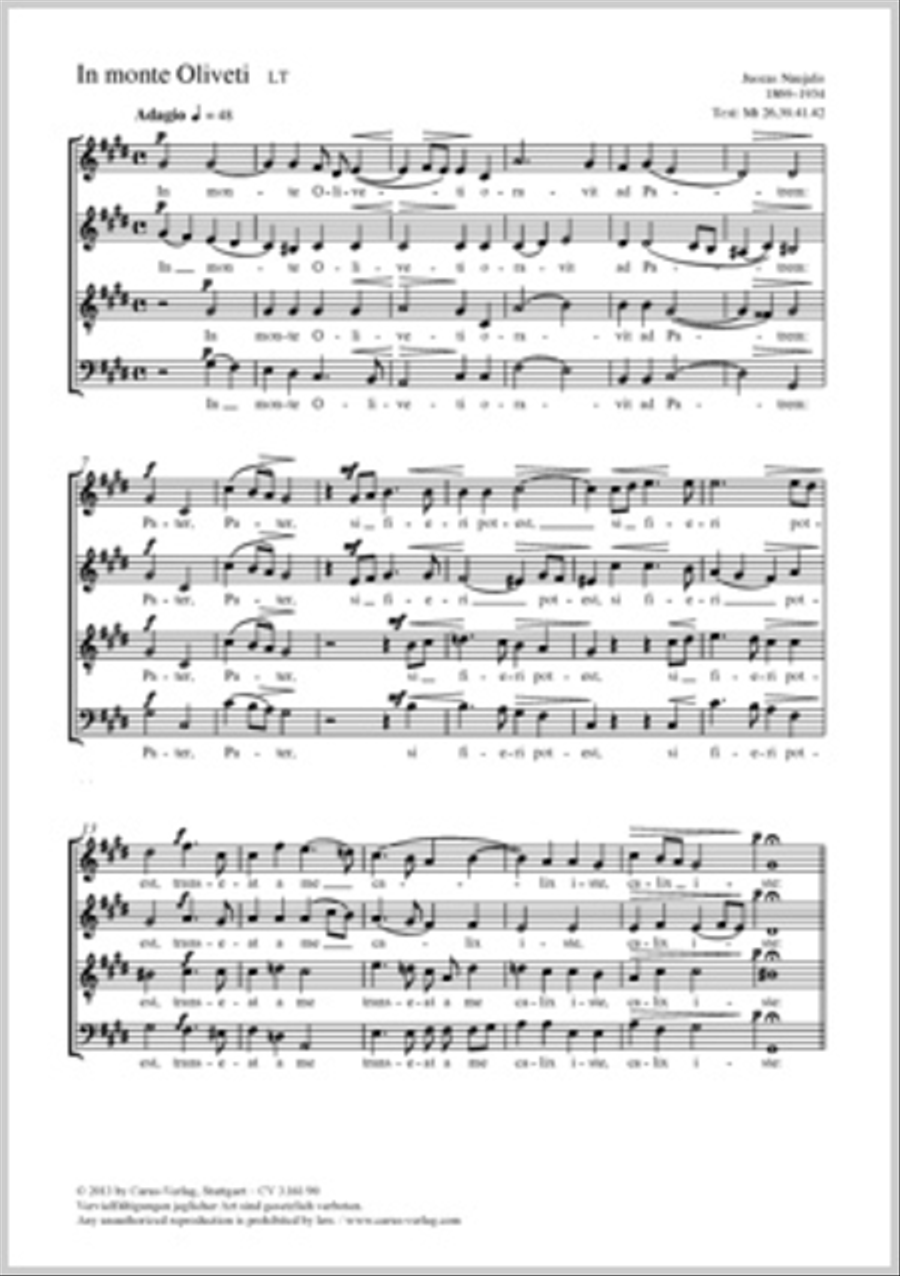 In monte Oliveti 4-Part scores gallery preview page 1