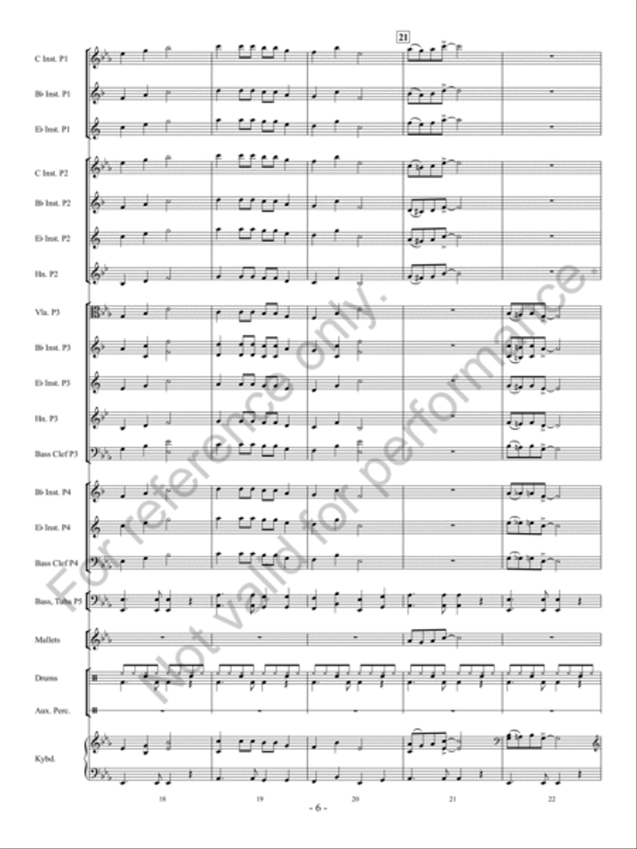 Santa Rocks The House Concert Band - Sheet Music page 7