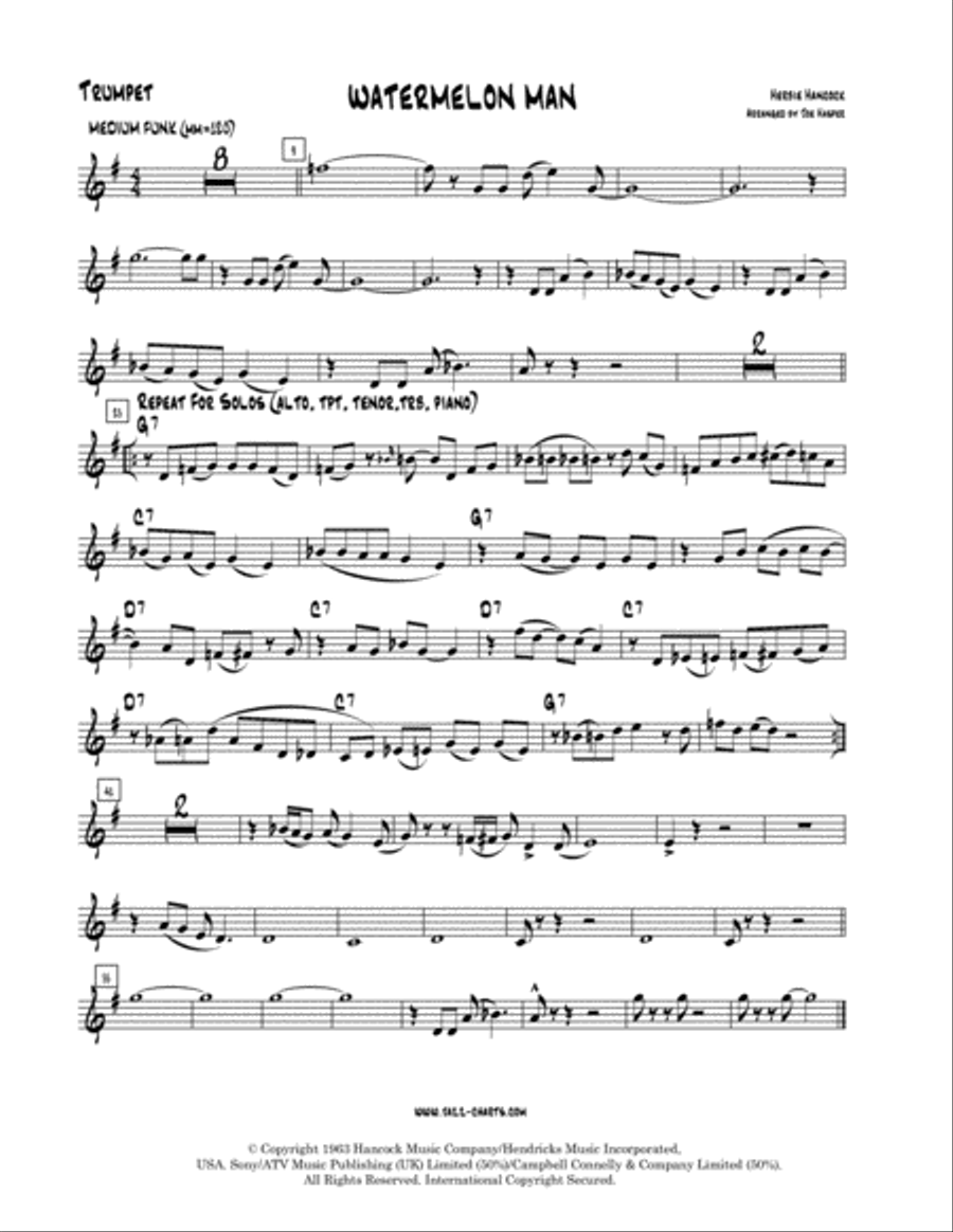 Watermelon Man Small Ensemble scores gallery preview page 5