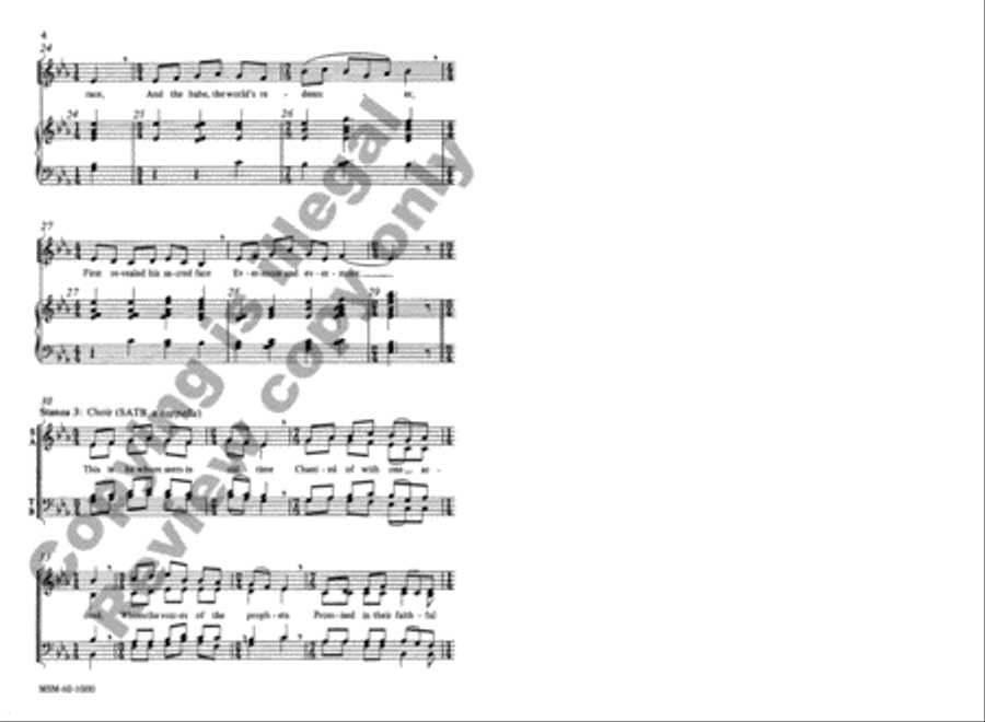 Of the Father's Love Begotten 4-Part scores gallery preview page 4