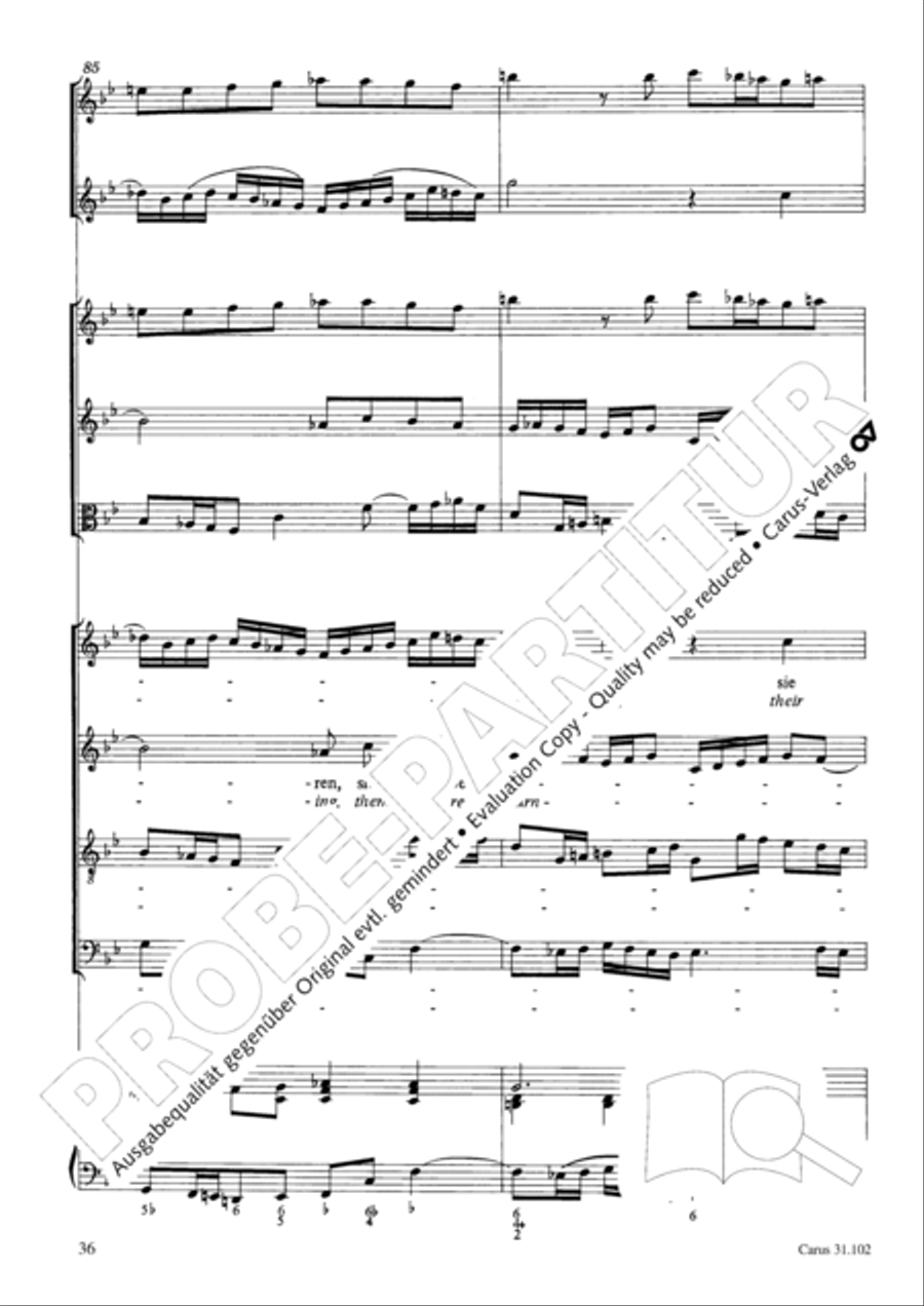 Lord God, your eyes are seeing truth in trusting (Herr, deine Augen sehen nach dem Glauben) ATB scores gallery preview page 37