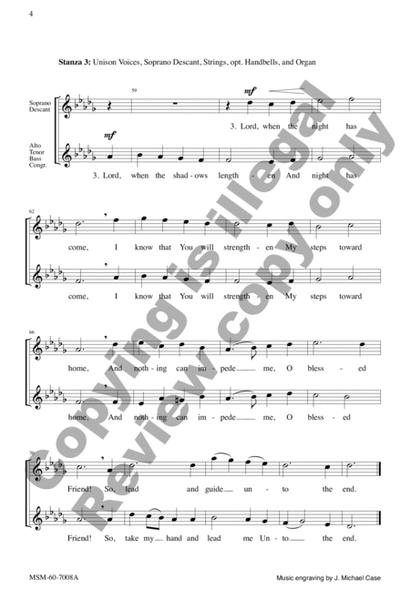 Lord, Take My Hand and Lead Me (Choral Score)