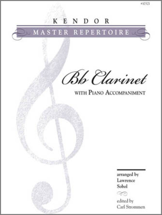 Book cover for Kendor Master Repertoire - Clarinet