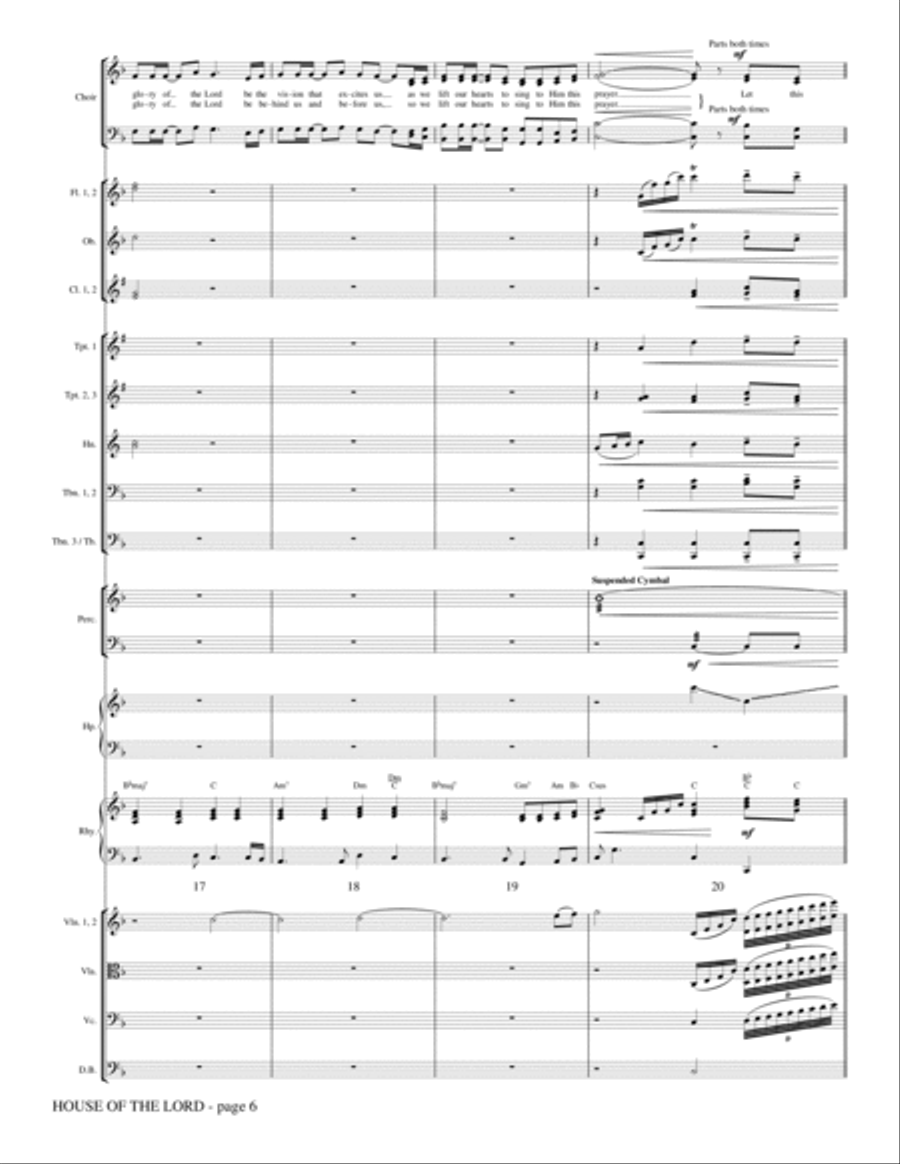 House Of The Lord - Full Score Choir scores gallery preview page 5