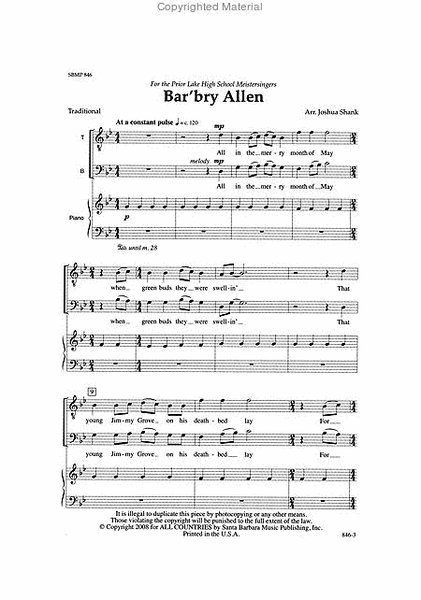 Bar'bry Allen - TB Octavo image number null