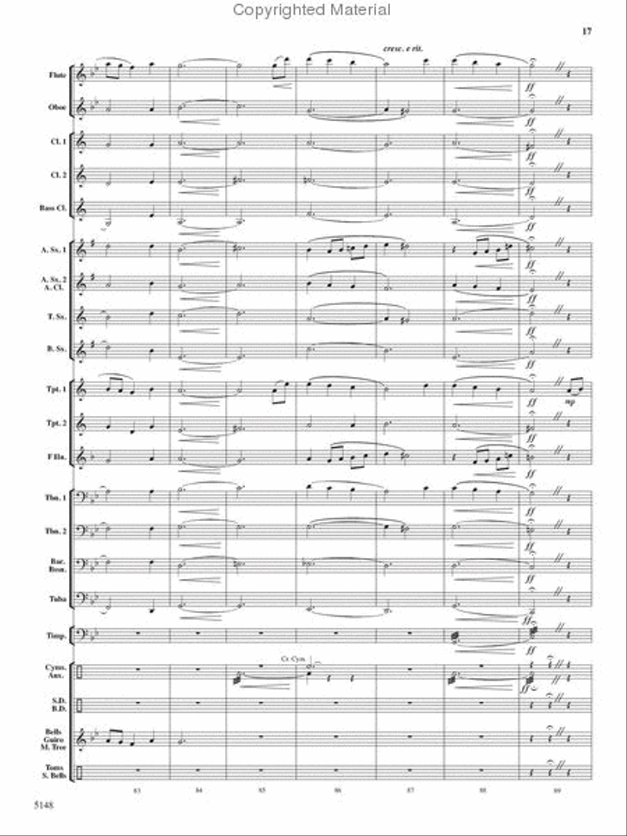 Fire Dance Fire Dance Concert Band scores gallery preview page 16