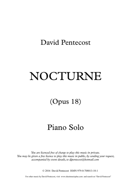 Nocturne, Opus 18 image number null