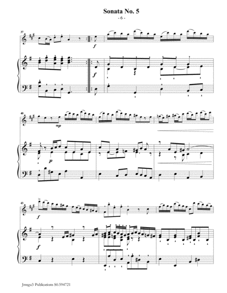 Vivaldi: Sonata No. 5 for Soprano Sax & Piano image number null