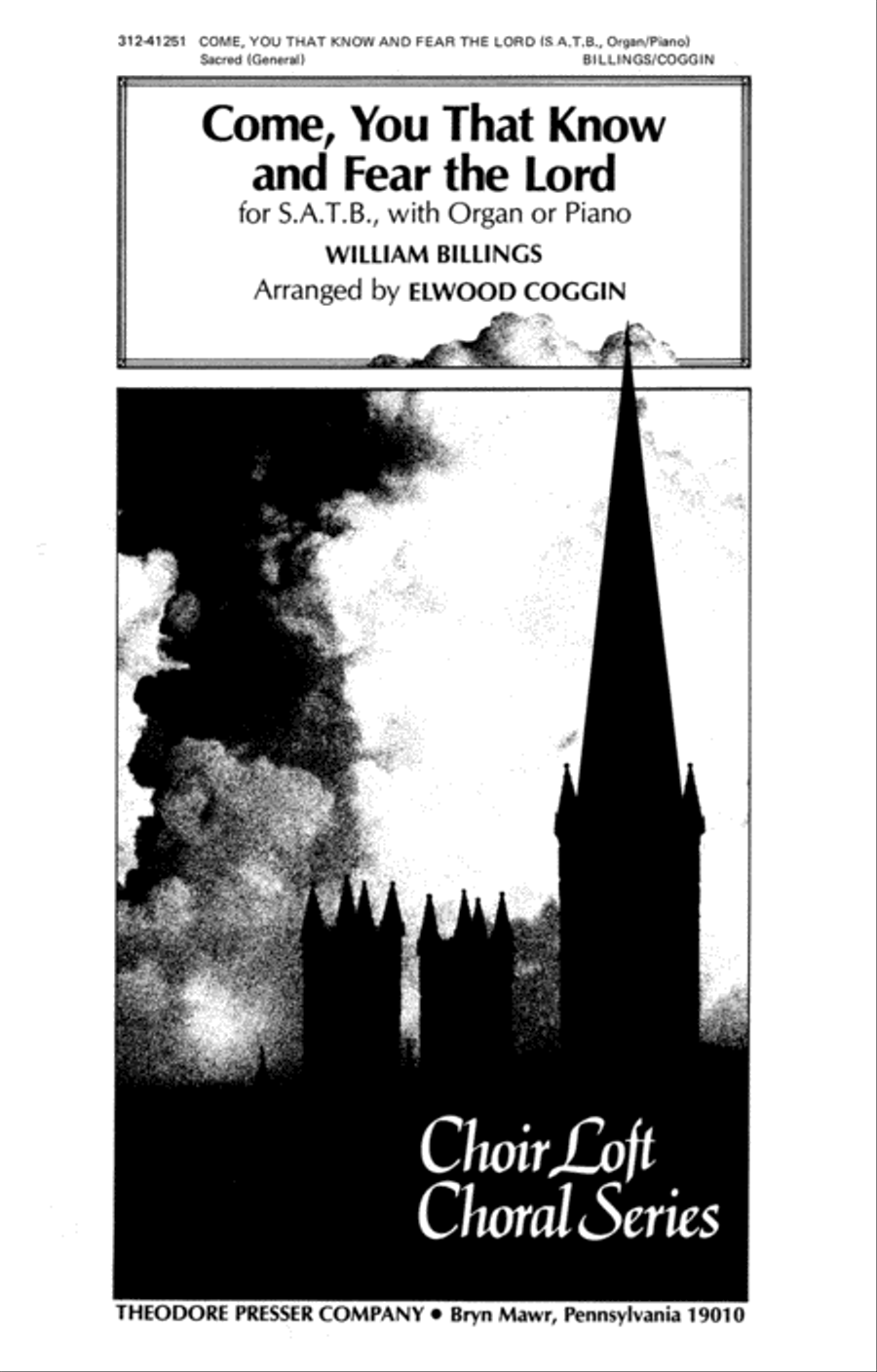 Come You That Know And Fear the Lord 4-Part scores gallery preview page 1