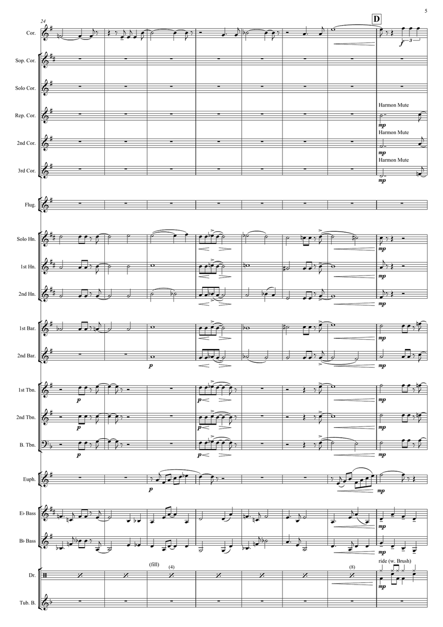 A Foggy Day (in London Town) Brass Band scores gallery preview page 5