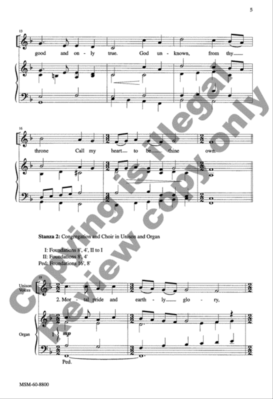 All My Hope on God Is Founded 4-Part scores gallery preview page 11