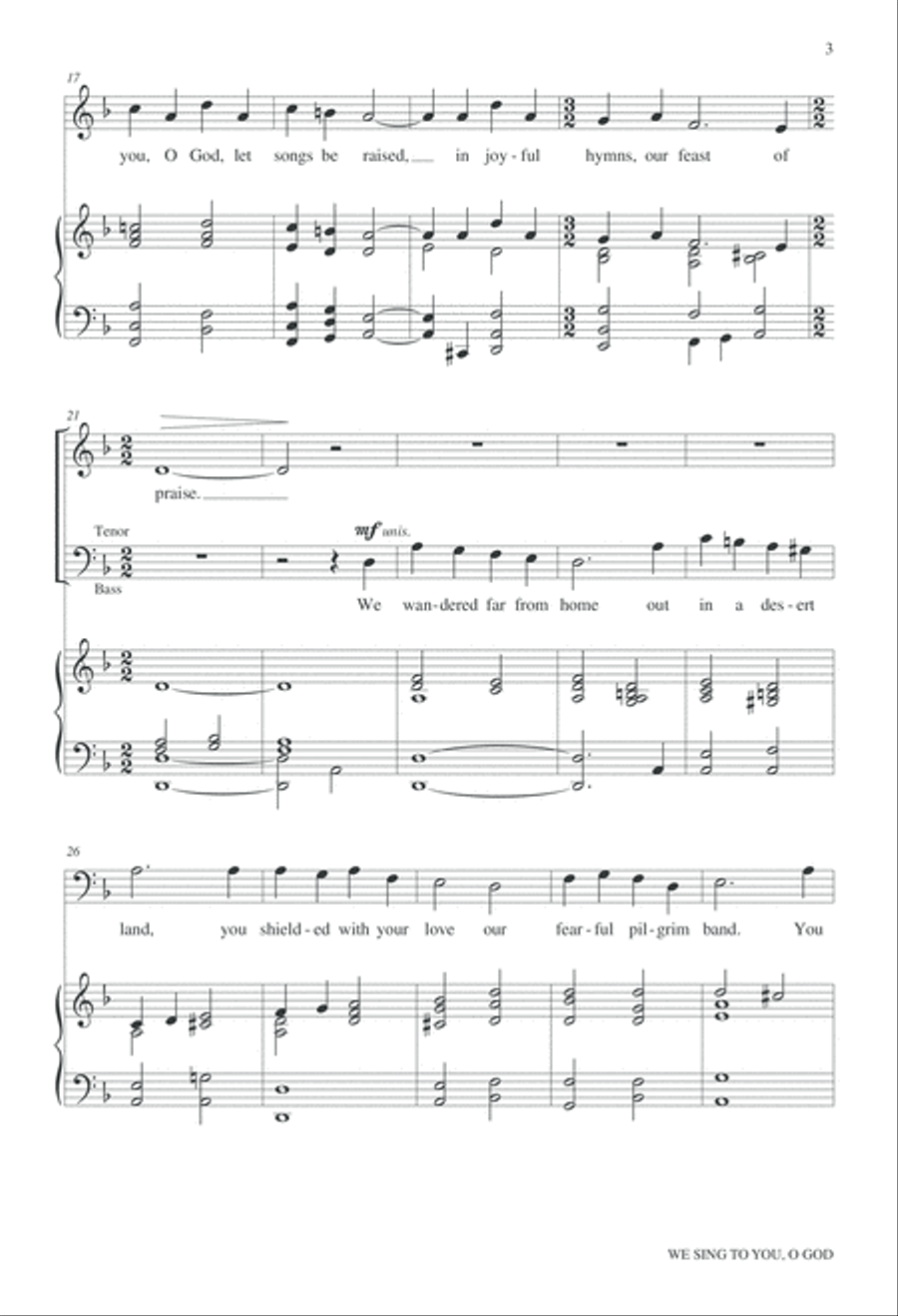 We Sing to You O God We Sing to You O God 2-Part scores gallery preview page 4