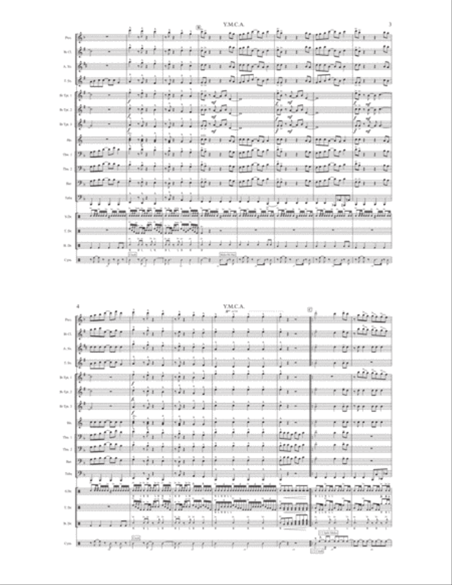 Y.m.c.a. Marching Band scores gallery preview page 2