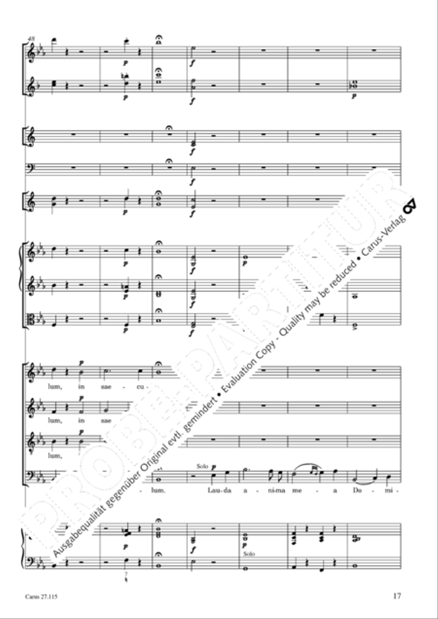 Exaudi, Domine 4-Part scores gallery preview page 18