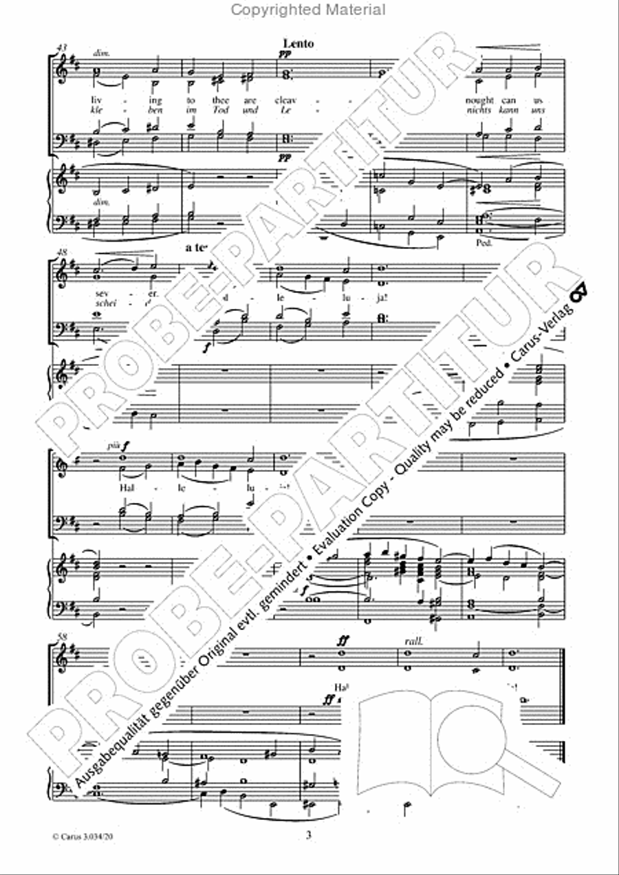 In thee is gladness 4-Part scores gallery preview page 4