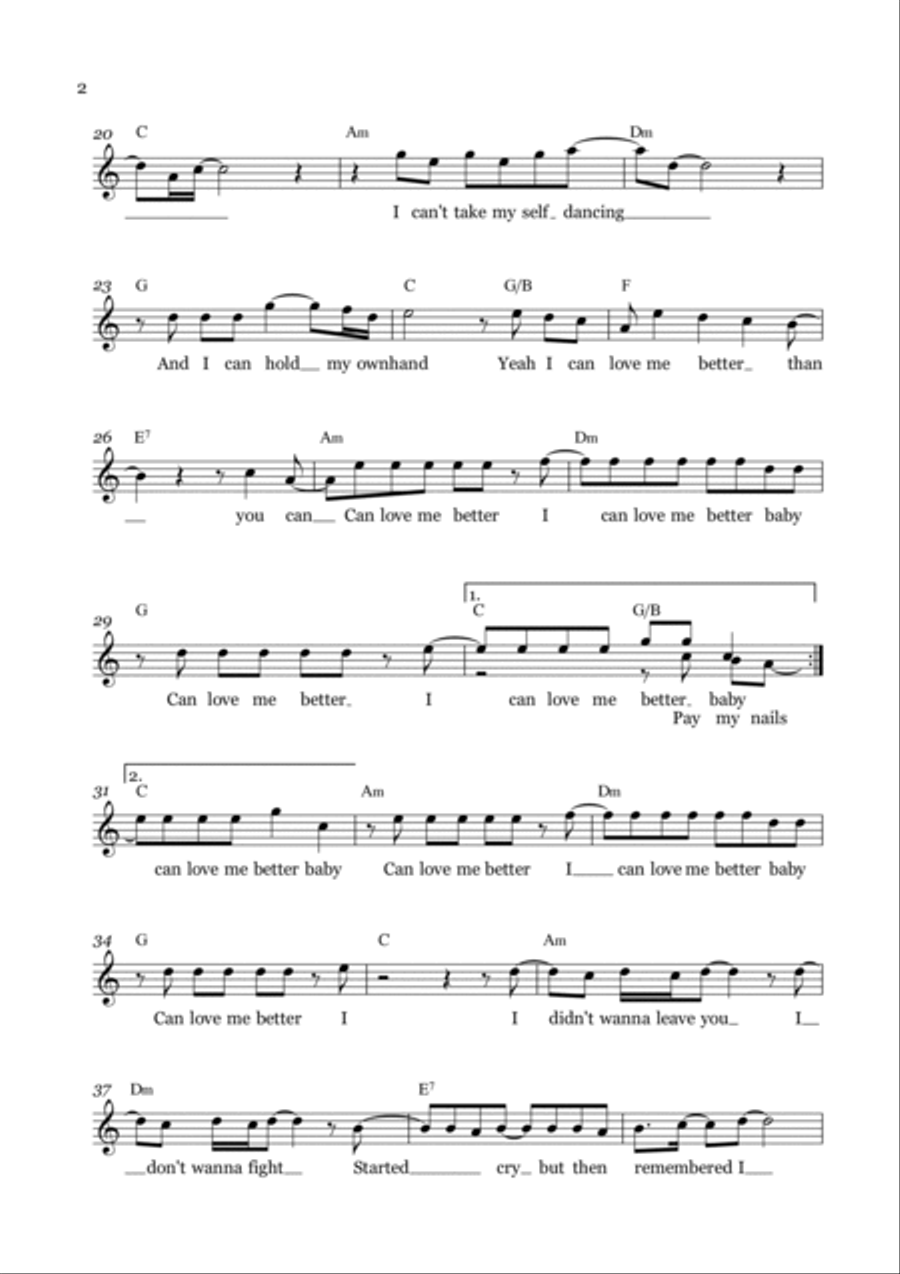 Flowers Violin Solo scores gallery preview page 2