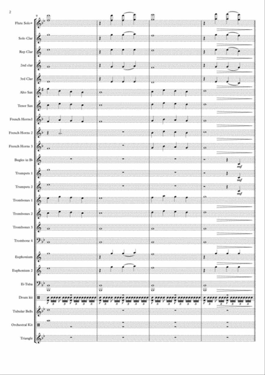 Tribute to the Menin Gate Concert Band scores gallery preview page 2