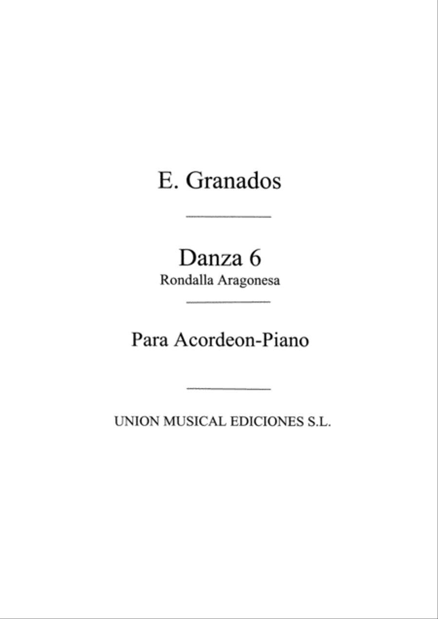 Danza Espanola No.6 Rondalla Aragonesa Accordion scores gallery preview page 1