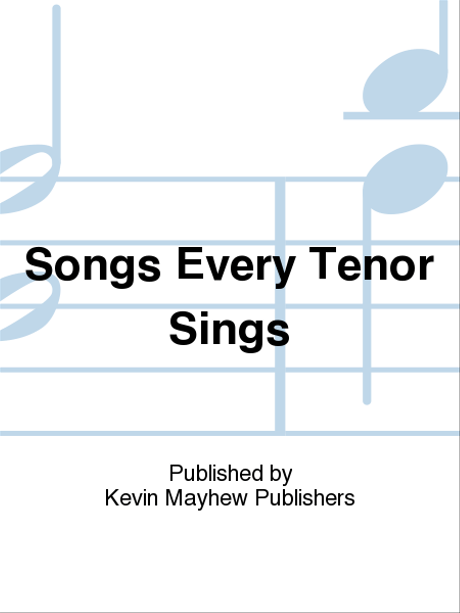 Songs Every Tenor Sings Voice scores gallery preview page 1