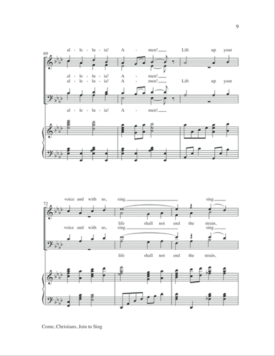 Come, Christians, Join to Sing 4-Part scores gallery preview page 10