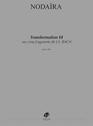 Transformation III sur cinq fragments de J.S. Bach