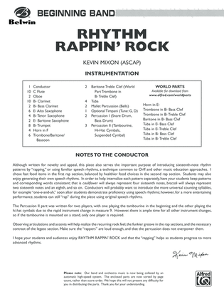 Rhythm Rappin' Rock: Score