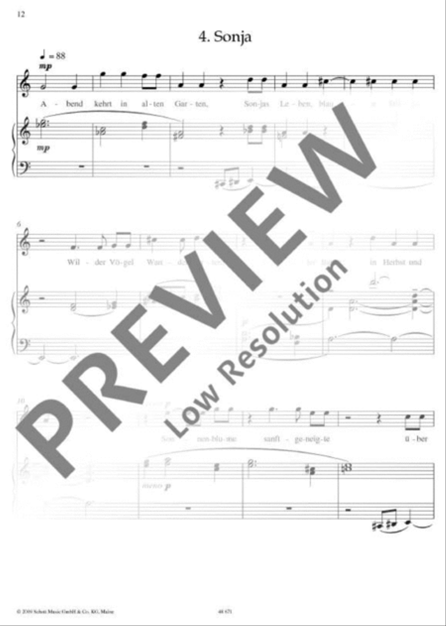 Trakl-Lieder I Trakl-Lieder I Tenor Voice scores gallery preview page 13