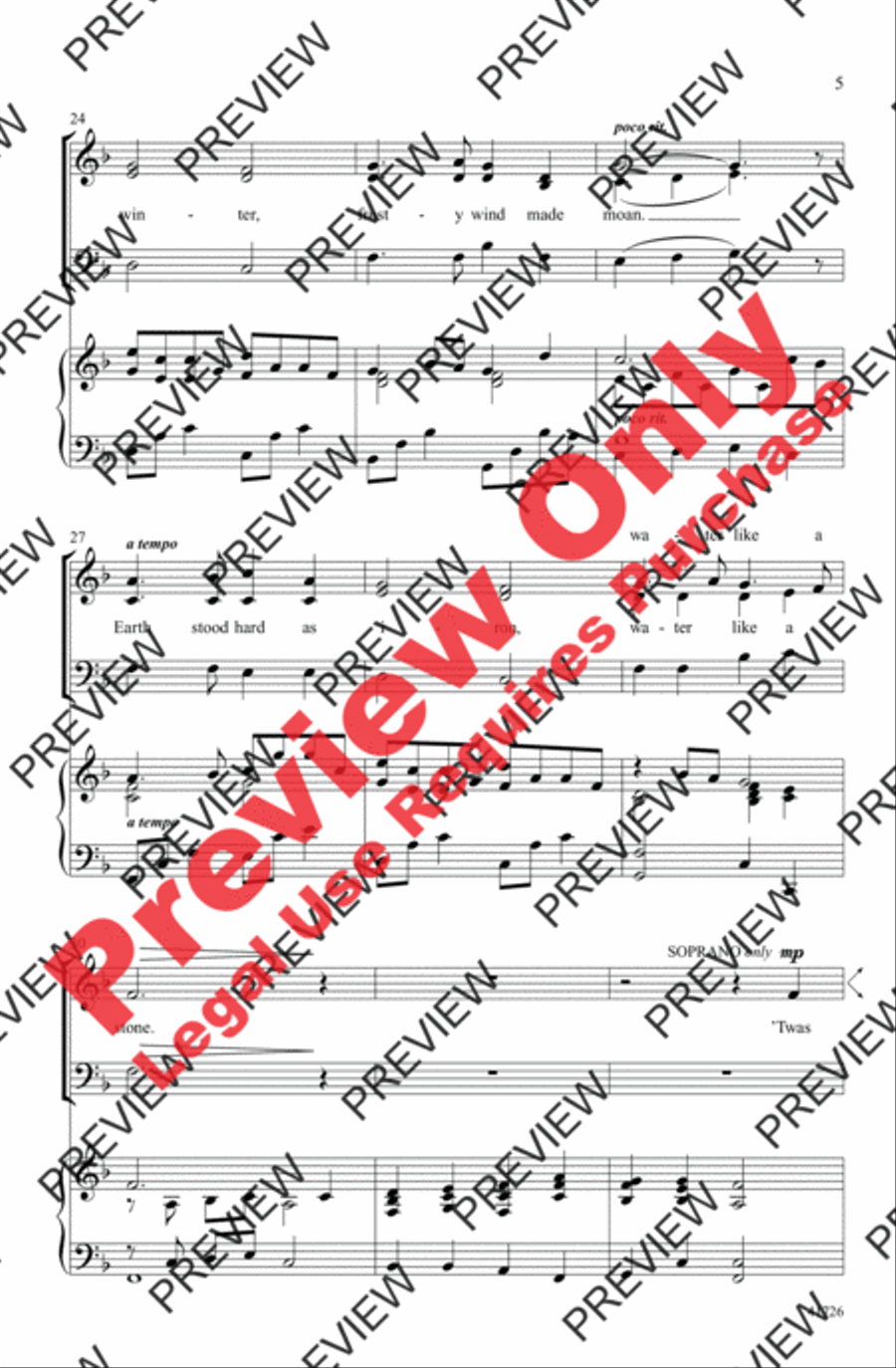Winter Canon Winter Canon 3-Part scores gallery preview page 5