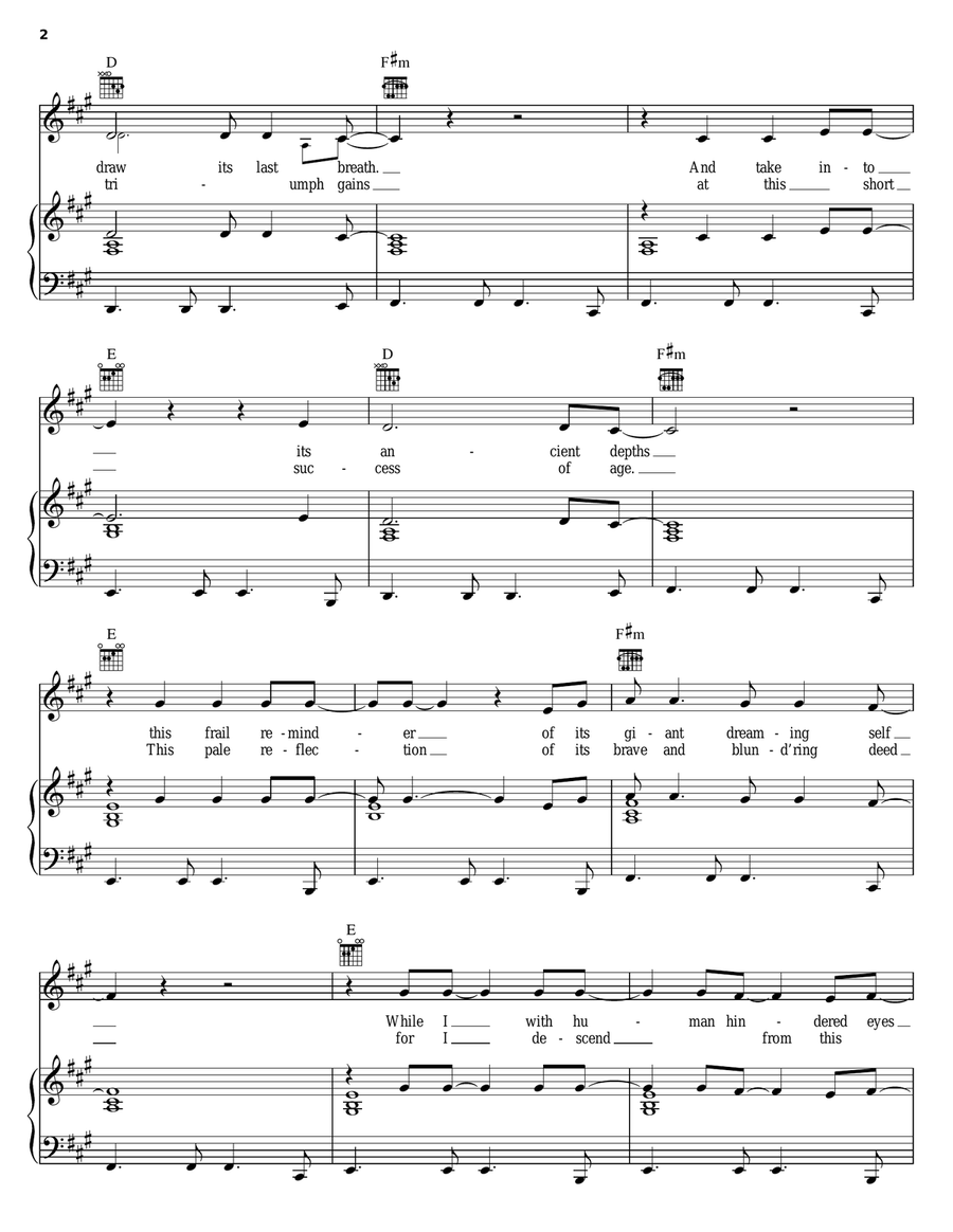 Human Wheels Piano, Vocal, Guitar scores gallery preview page 2