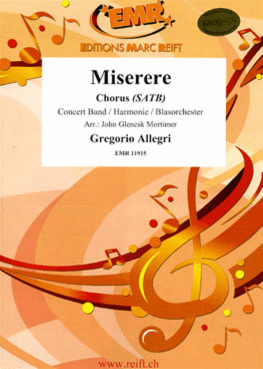Miserere 4-Part scores gallery preview page 1