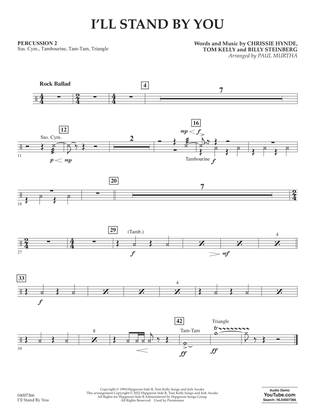 I'll Stand By You (arr. Paul Murtha) - Percussion 2