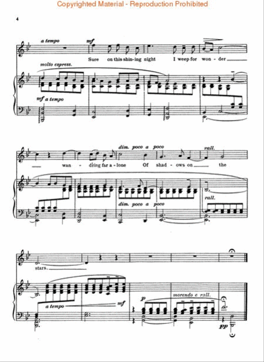 Sure on This Shining Night Voice scores gallery preview page 3
