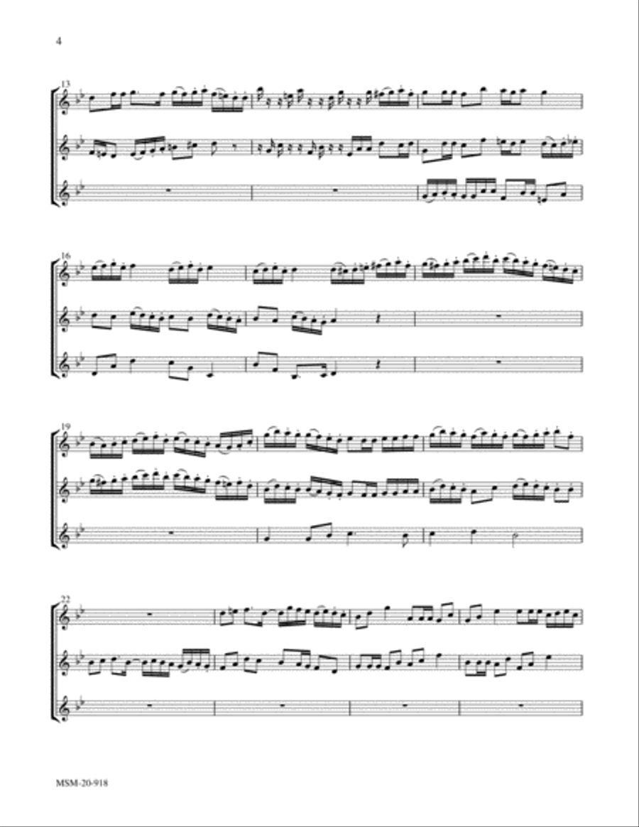 Savior of the Nations, Come Flute scores gallery preview page 4