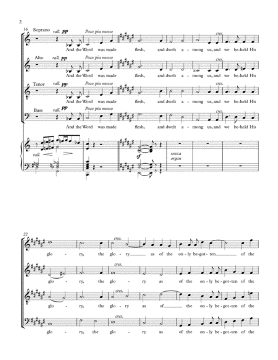 While All Things Were In Quiet Silence 4-Part scores gallery preview page 3