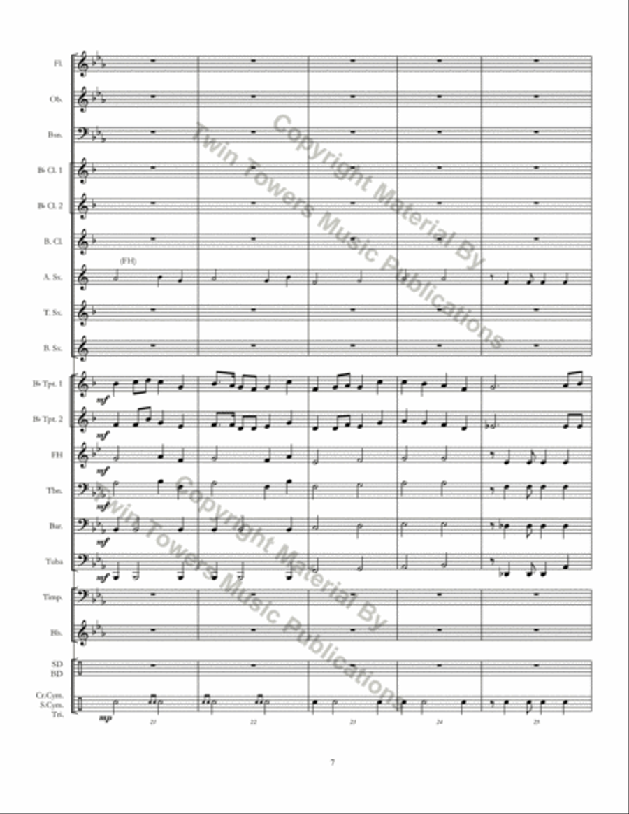 March to the Arches March to the Arches Concert Band scores gallery preview page 7
