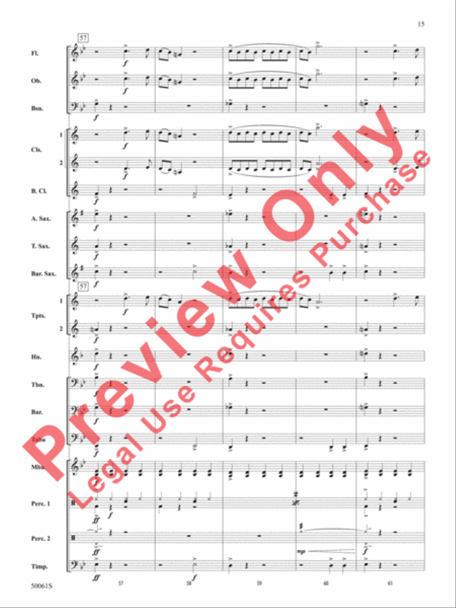Enemy Concert Band scores gallery preview page 16