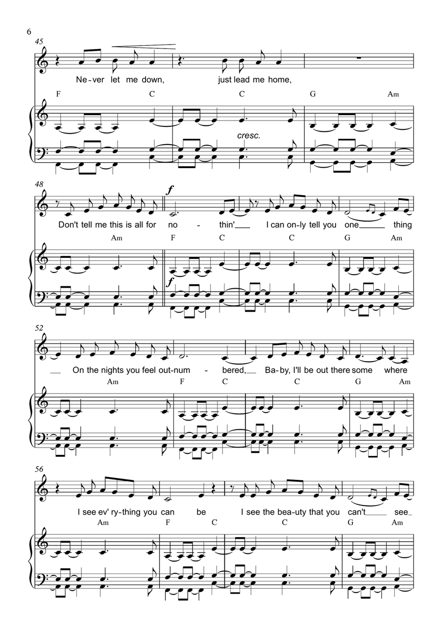 Outnumbered Outnumbered Piano, Vocal scores gallery preview page 6