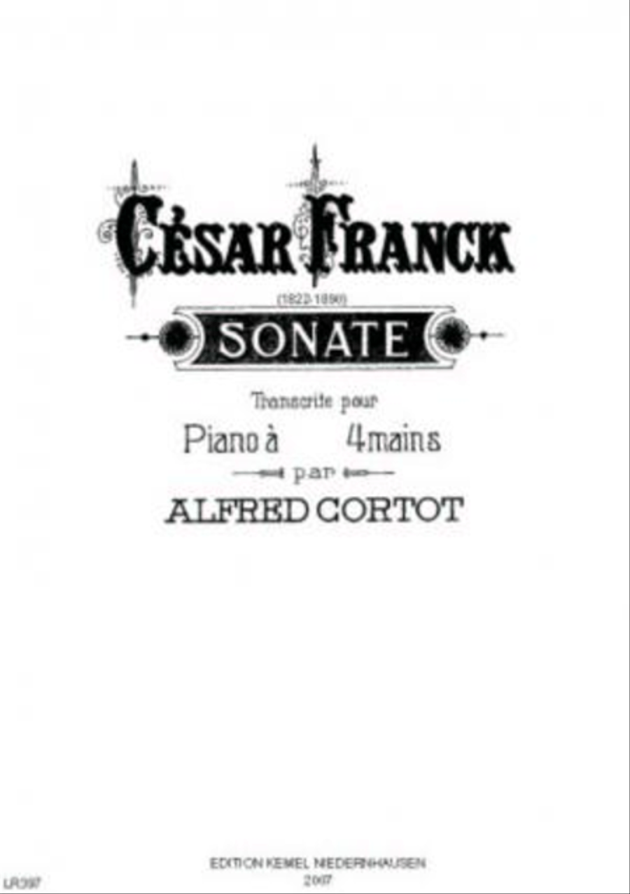 Sonate [La majeur] Piano Duet scores gallery preview page 1