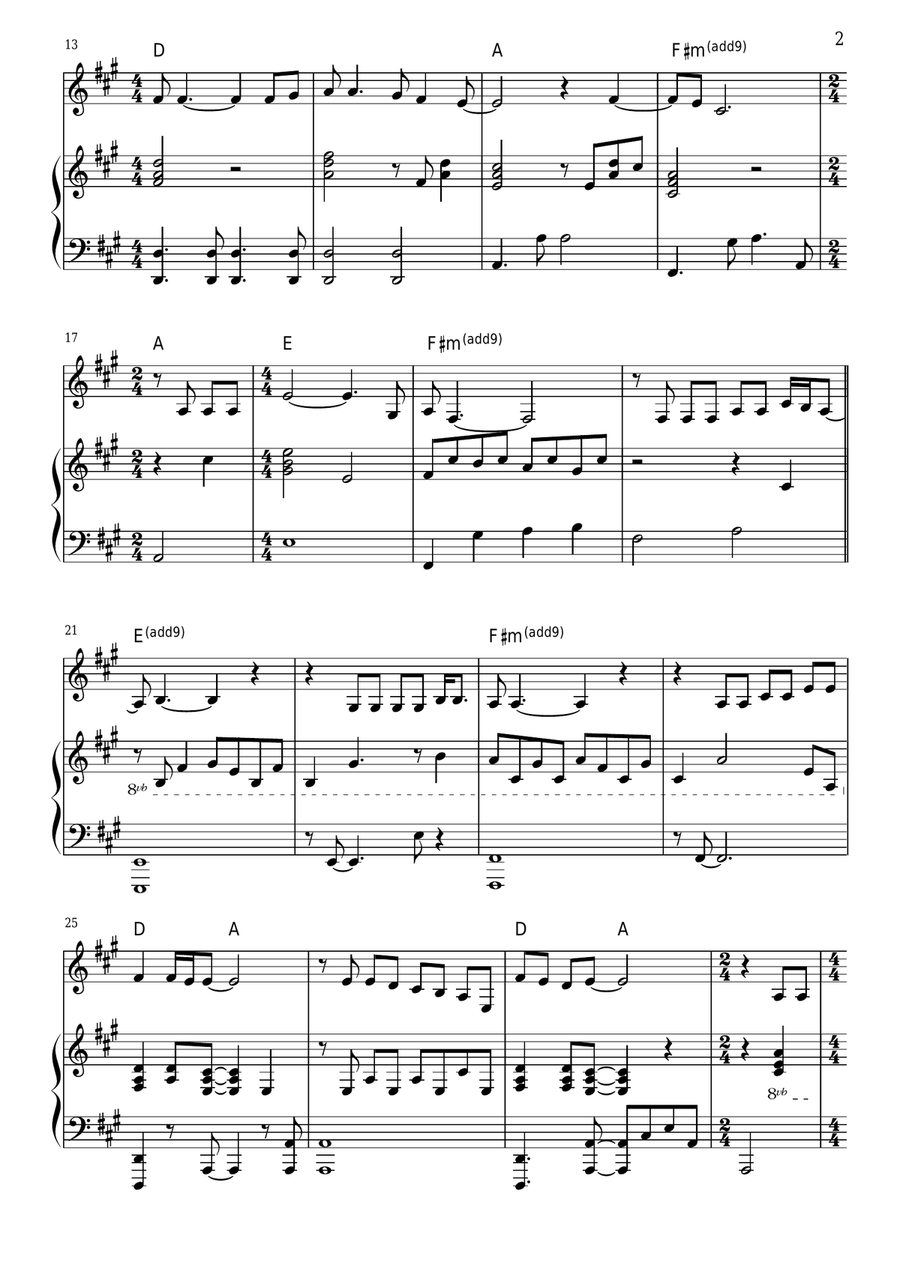The Sound Of Silence Piano, Vocal scores gallery preview page 2