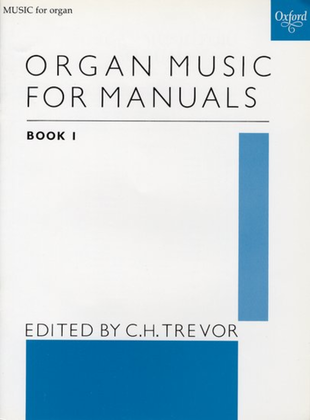 Book cover for Organ Music for Manuals Book 1