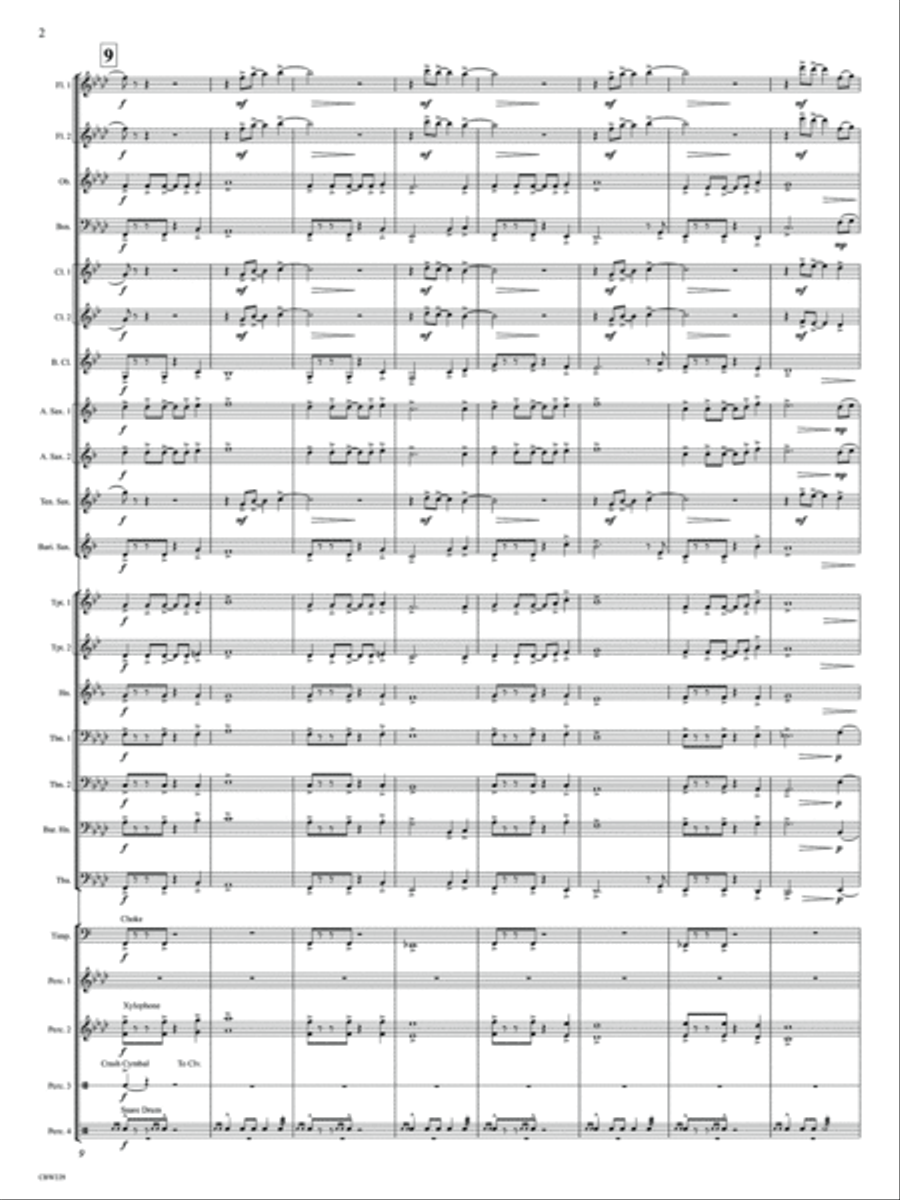 Woolly Mammoth March Concert Band scores gallery preview page 4